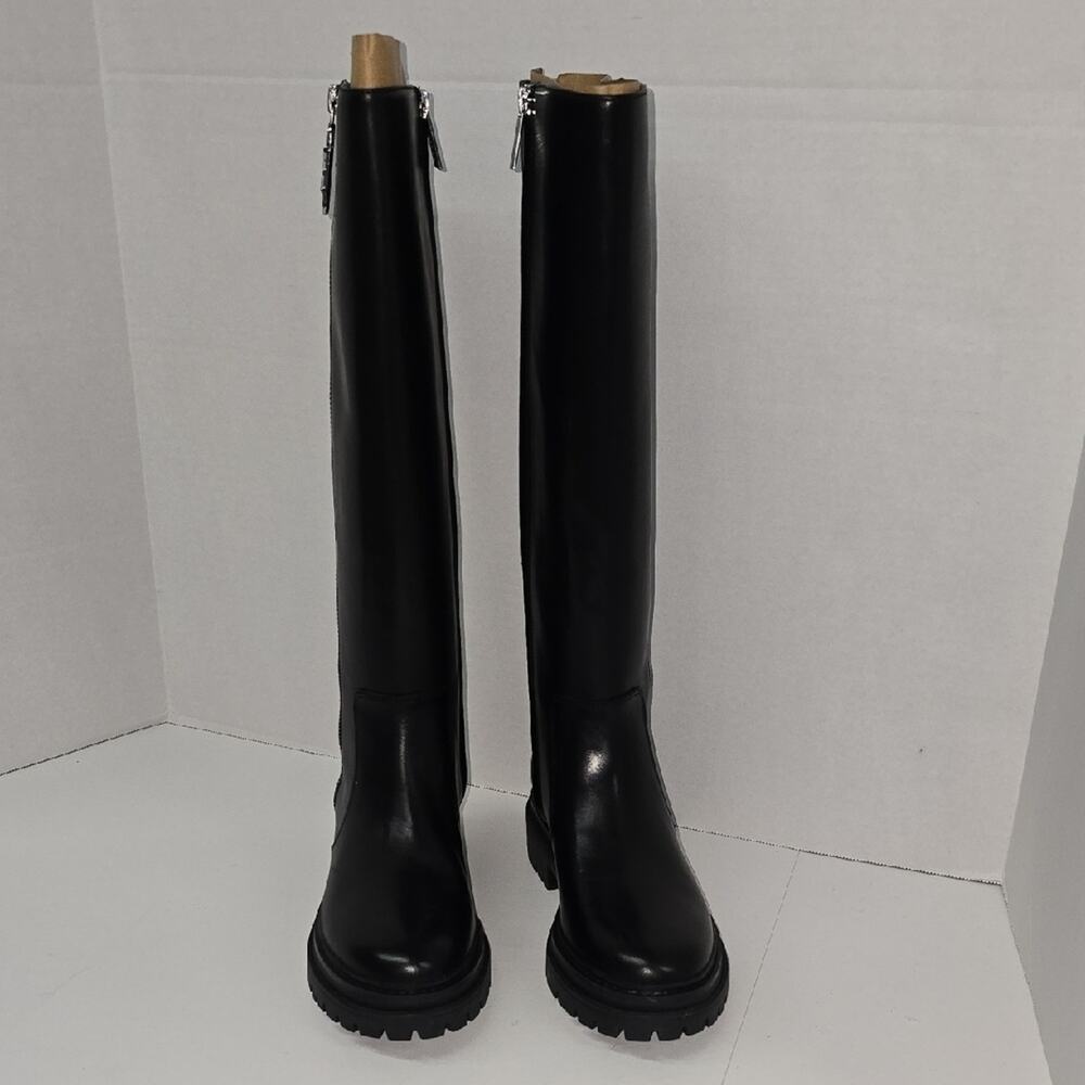 Michael Kors Carmen Leather Riding Boot 2.5in Heel Womens Size 6.5 - Picture 4 of 12